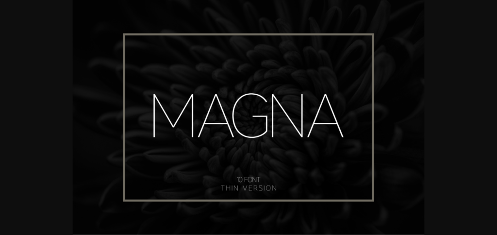 Magna Thin Font Poster 3