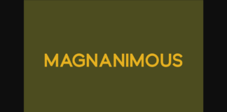 Magnanimous Font Poster 1