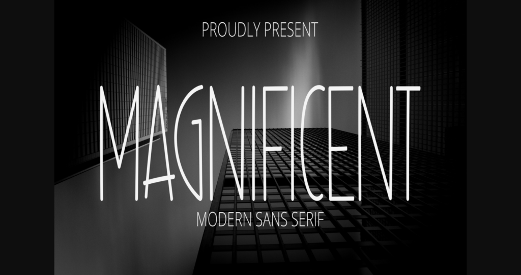 Magnificent Font Poster 1