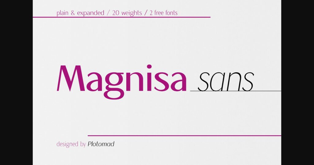 Magnisa Sans Font Poster 3