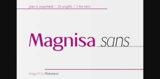 Magnisa Sans Font Poster 1