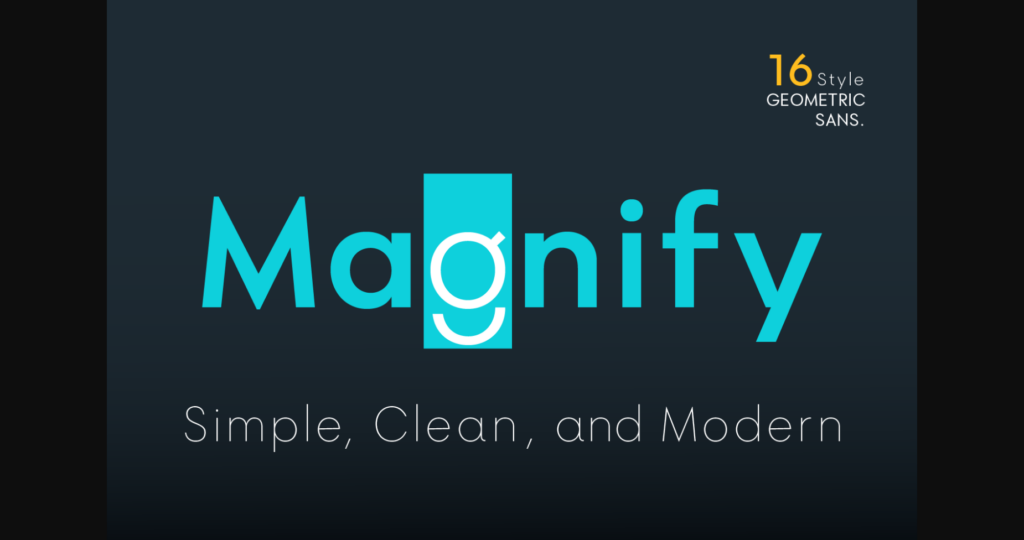 Magnify Font  Font Poster 3