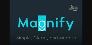 Magnify Font  Font Poster 1