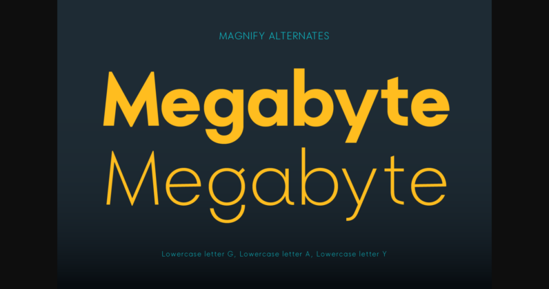 Magnify Font  Font Poster 5