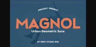 Magnol Font Poster 1