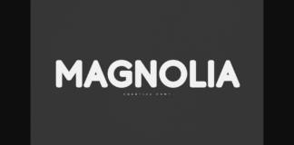 Magnolia Font Poster 1