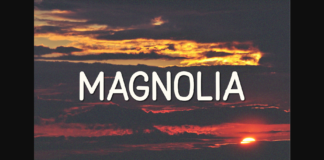 Magnolia Font Poster 1