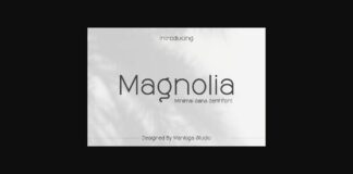 Magnolia Font Poster 1