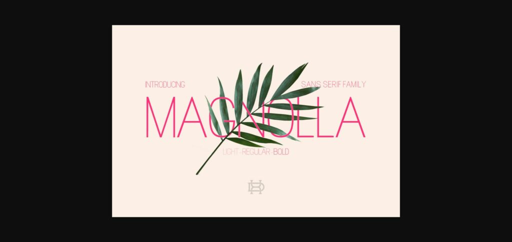 Magnolla  Font Poster 1