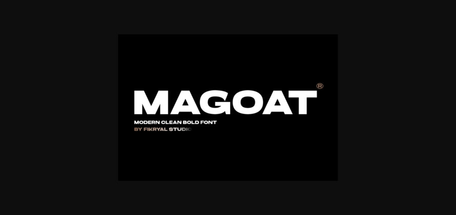 Magoat Font Poster 3