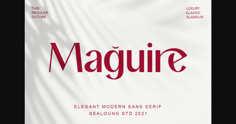 Maguire Font Poster 3