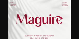 Maguire Font Poster 1