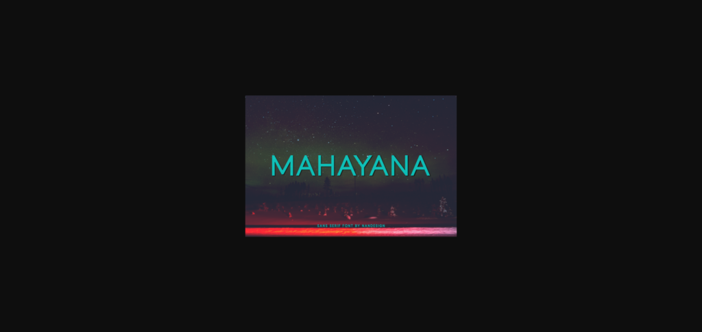 Mahayana Font Poster 3