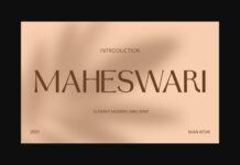 Maheswari Font Poster 1