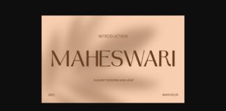 Maheswari Font Poster 1