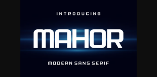 Mahor Font Poster 1