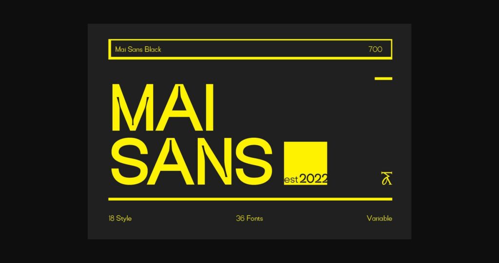 Mai Sans Font Poster 2