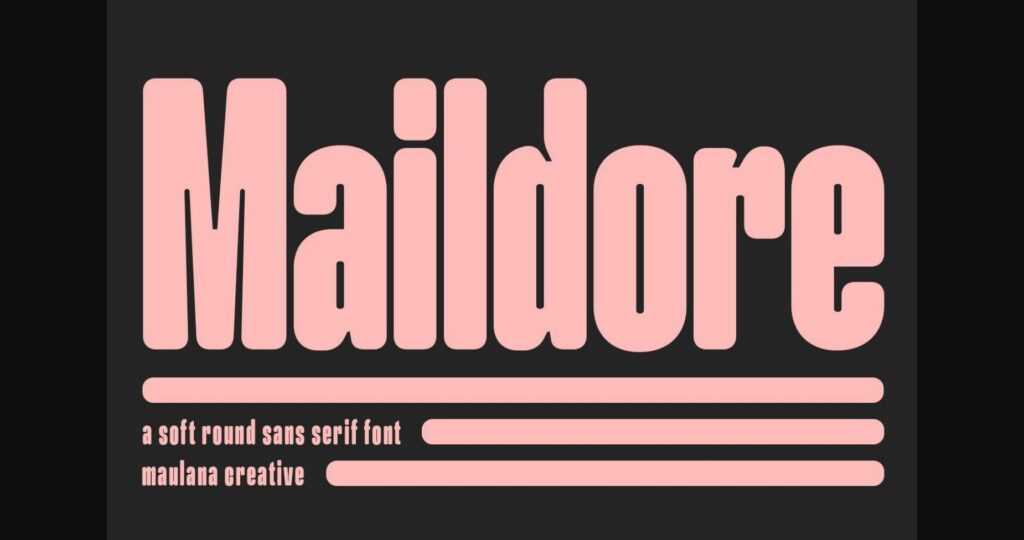 Maildore  Font Poster 1