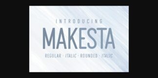 Makesta Font Poster 1