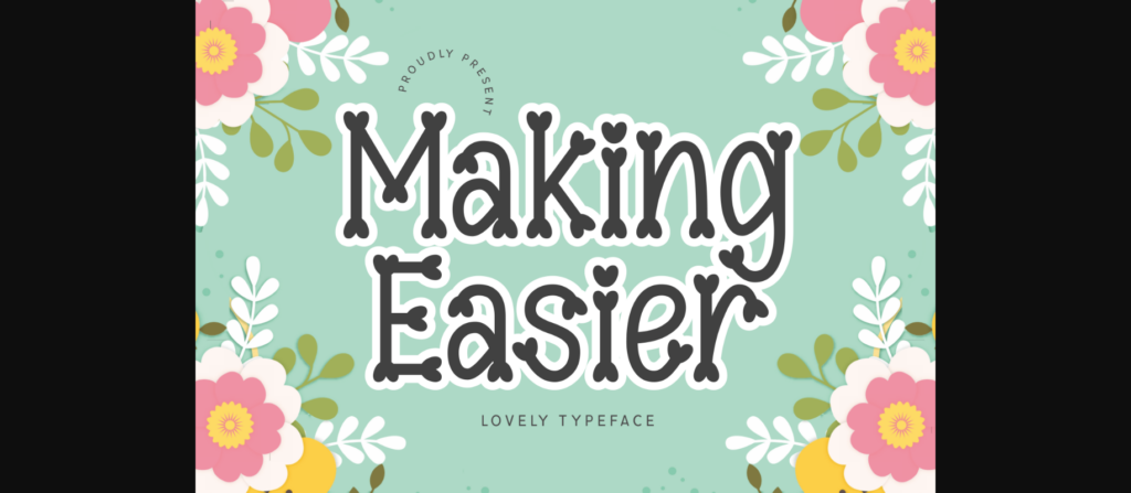 Making Easier Font Poster 3