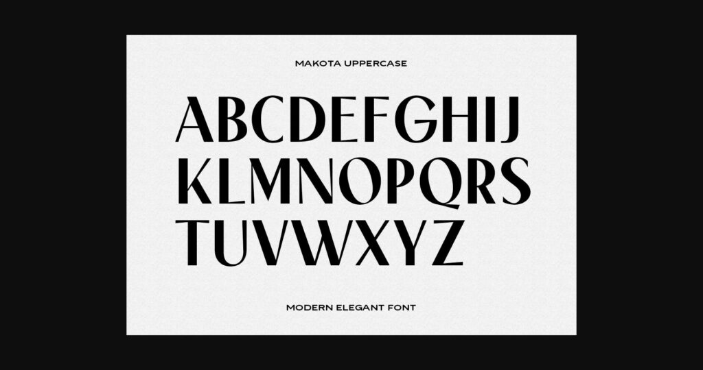 Makota Font Poster 9