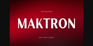 Maktron Font Poster 1