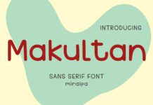 Makultan Font Poster 1