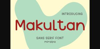 Makultan Font Poster 1