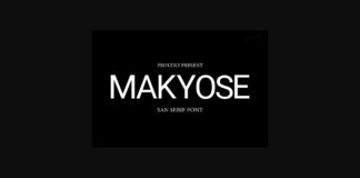 Makyose Font Poster 1