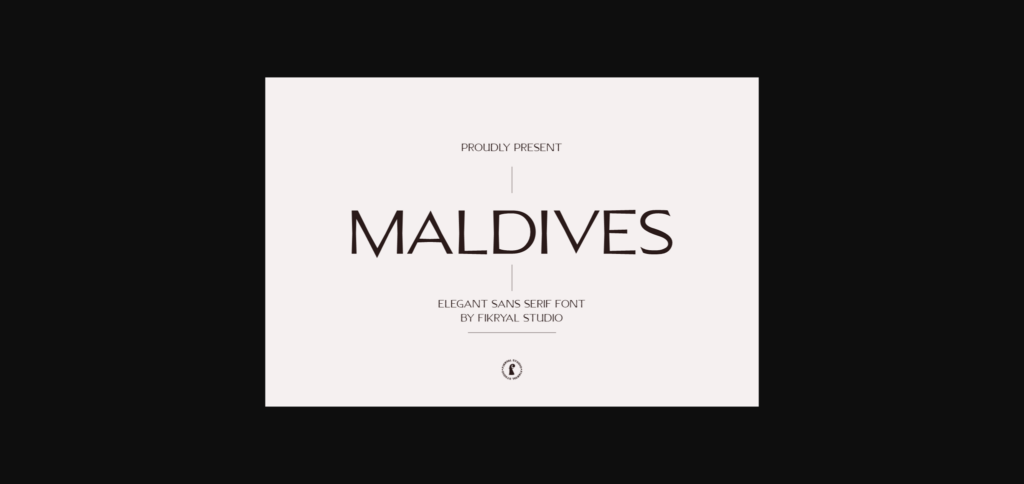 Maldives Font Poster 3