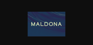 Maldona Font Poster 1