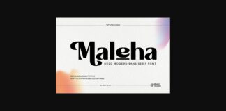 Maleha Font Poster 1