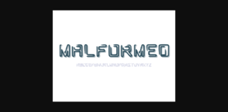 Malformed Font Poster 1