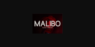 Malibo Black Font Poster 1