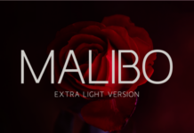 Malibo Extra Light Font