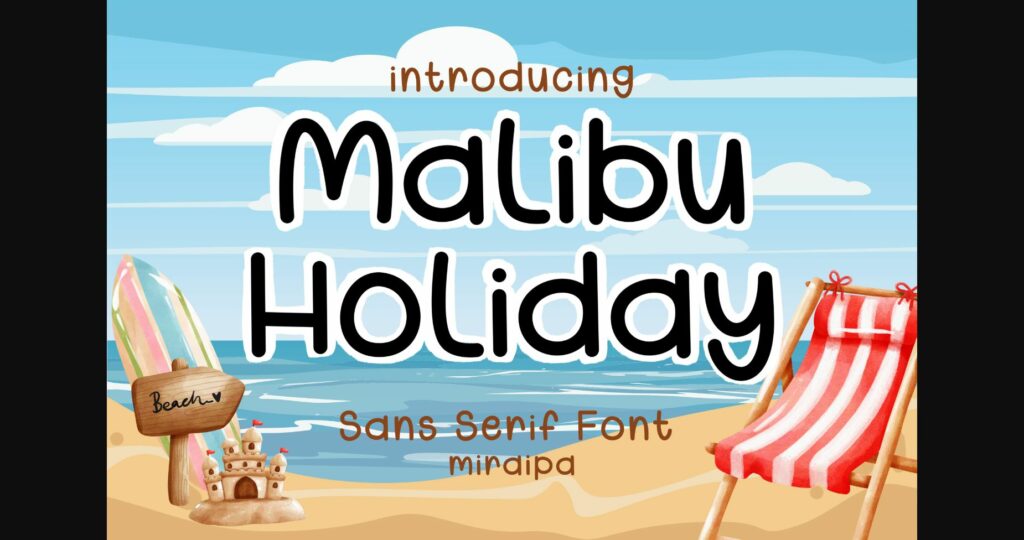 Malibu Holiday Font Poster 3