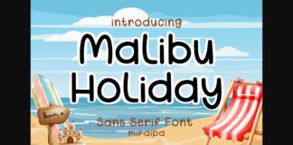 Malibu Holiday Font Poster 1