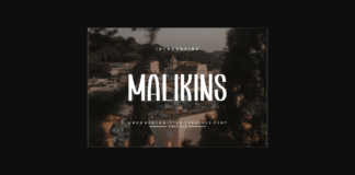 Malikins Font Poster 1