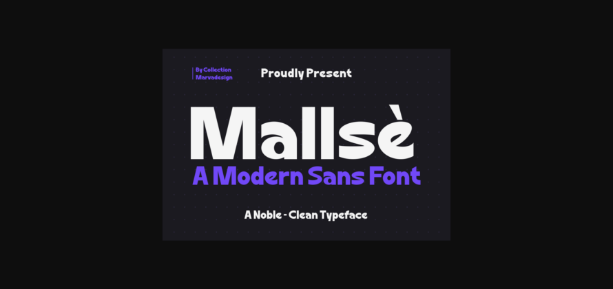 Mallse Font Poster 1