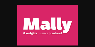 Mally Font Poster 1