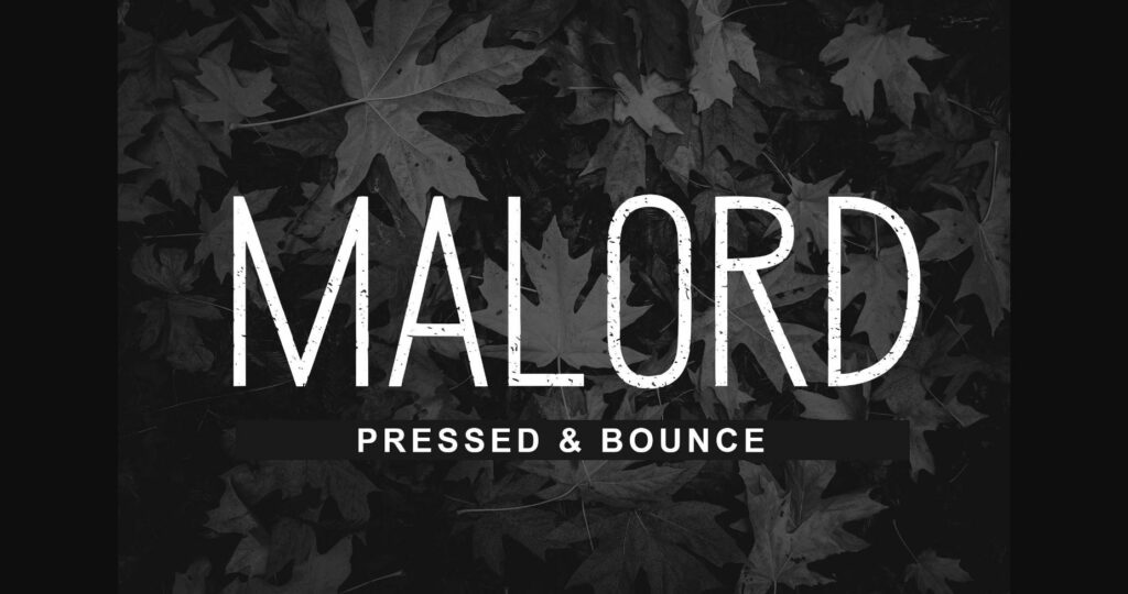 Malord Font Poster 9