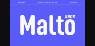 Malto Font Poster 1