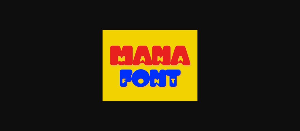 Mana Font Poster 1