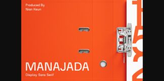 Manajada Font Poster 1