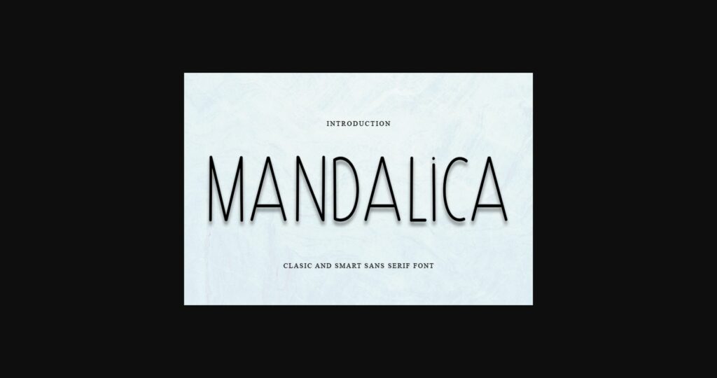 Mandalica Font Poster 3