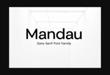 Mandau Font Poster 1