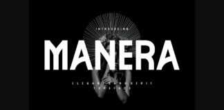 Manera Font Poster 1