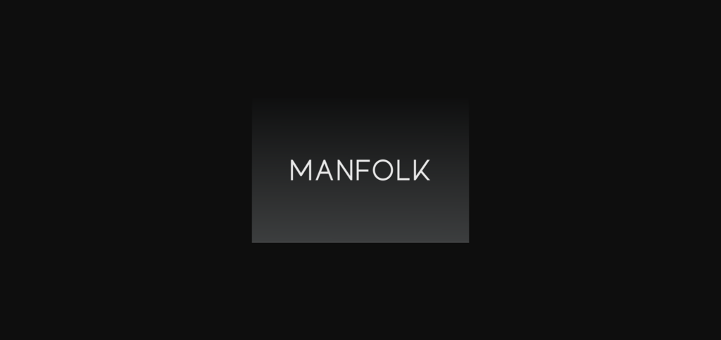 Manfolk Font Poster 3