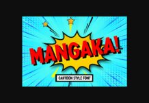 Mangaka Font Poster 1