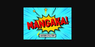 Mangaka Font Poster 1